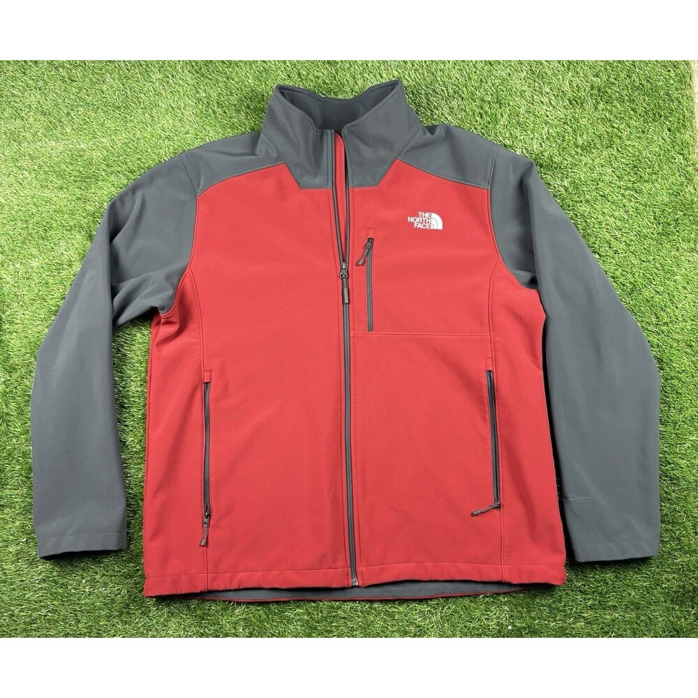 The North Face Men's XL Colorblock Softshell Jacket Full Zip Pockets Windfall